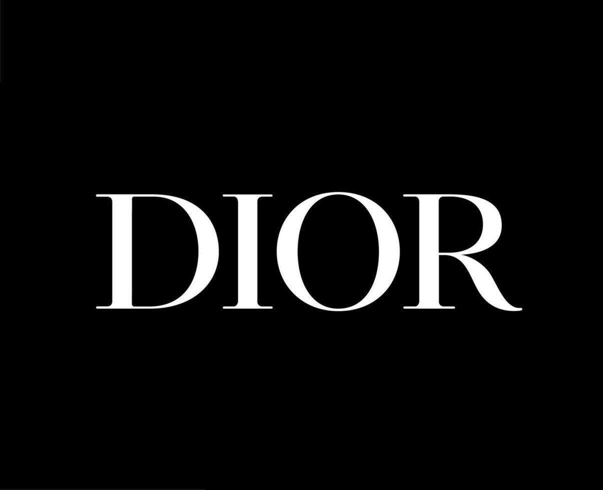 dior-brand-logo-white-design-symbol-luxury-clothes-fashion-illustration-with-black-background-free-vector Bolso Dior Bobby replica 1:1