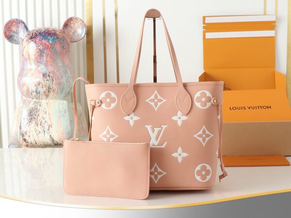 Réplica neverfull de piel LV - Imagen 8