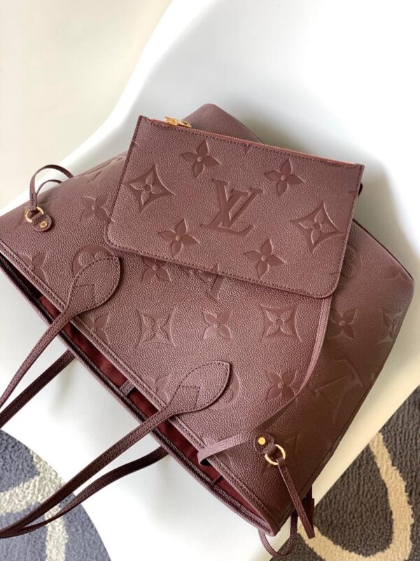 Bolso réplica Neverfull rojo de piel - Imagen 6