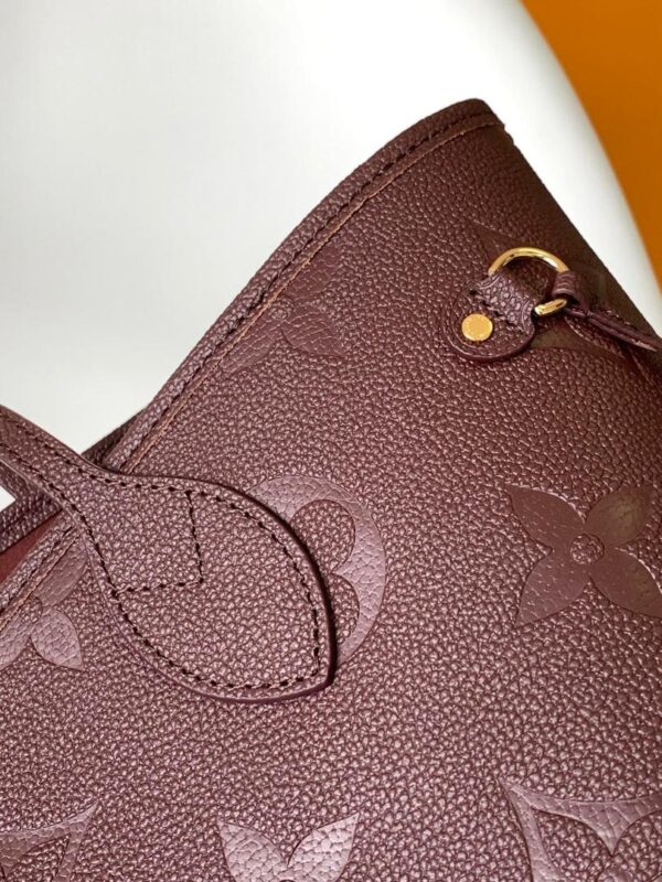 Bolso réplica Neverfull rojo de piel - Imagen 4