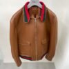 Chaqueta bomber de piel Gucci
