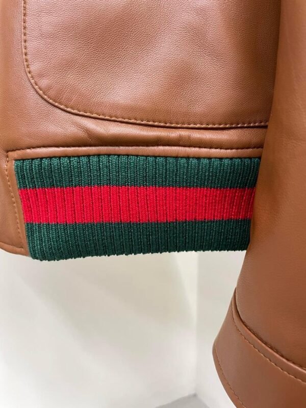 Chaqueta bomber de piel Gucci - Imagen 8