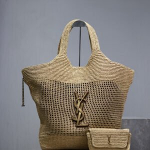 Maxi bolso rafia YSL