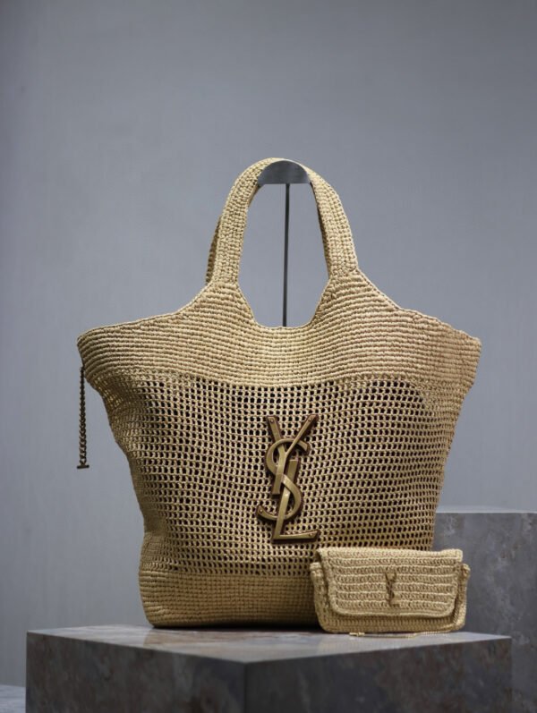 Maxi bolso rafia YSL