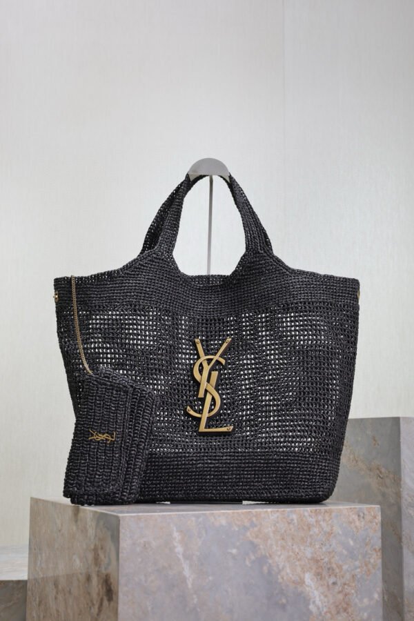 Maxi bolso rafia YSL