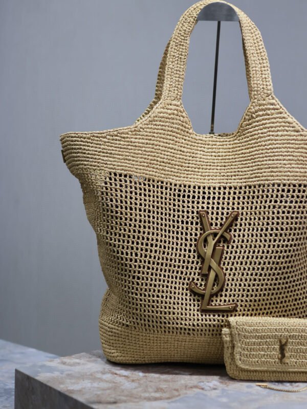 Maxi bolso rafia YSL
